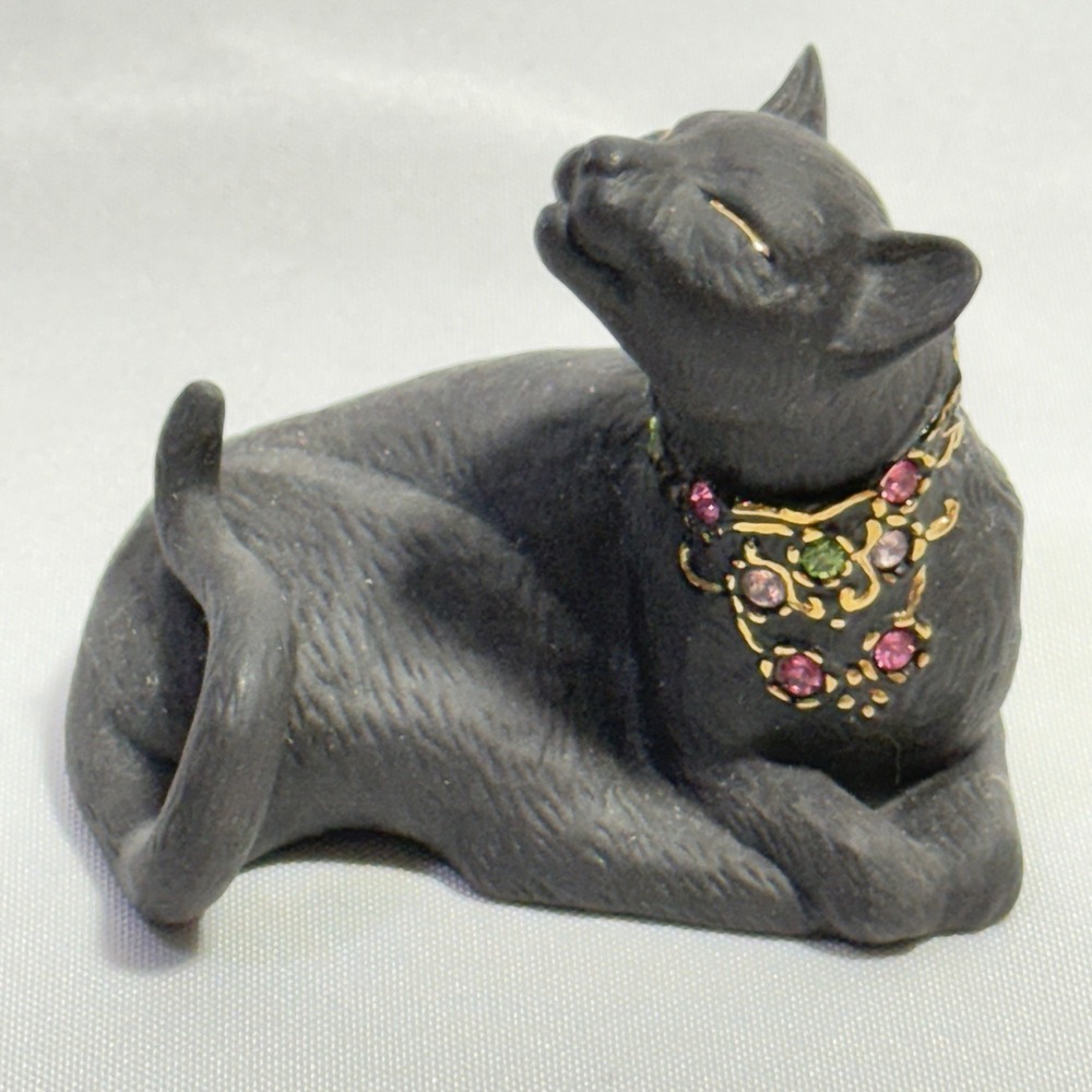 Lenox Sunshine Daydream Black Cat Multicolor‎ Jeweled Porcelain Figurine